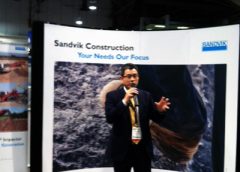 Sandvik President Dinggui Gao at ConExpo-Con/Agg.