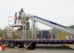 W.S. Tyler, St. Catharines, Ontario, Canada, and Kemper Equipment, Honey Brook, Penn., demonstrated Hydro-Clean Mobile Test Plant at R.E. Pierson’s quarry operation in Bridgeport, N.J., on May 22.
